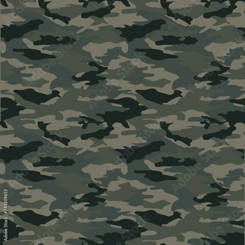  seamless camouflage pattern on military background
