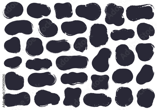 ブラシ 吹き出し タイトル シルエット