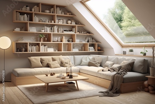 Sunken Living Room Concepts: Cozy Nest Scandinavian Sofa Design © Michael