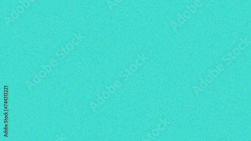 Grainy background. Textured plain Turquoise Blue color with noise surface. for display product background.