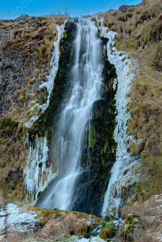 Secondary Falls at Seljalandsfoss Waterfall  Iceland