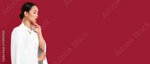 Fashionable Asian woman in ...