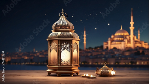 Islamic Ramadan lantern in Istanbul Turkey