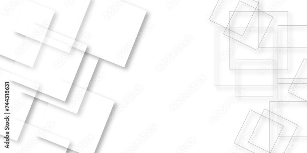 Gray and white geometric shape seamless architecture geometry tech abstract subtle background vector illustration. abstract white and gray background with space for concept design technology. 