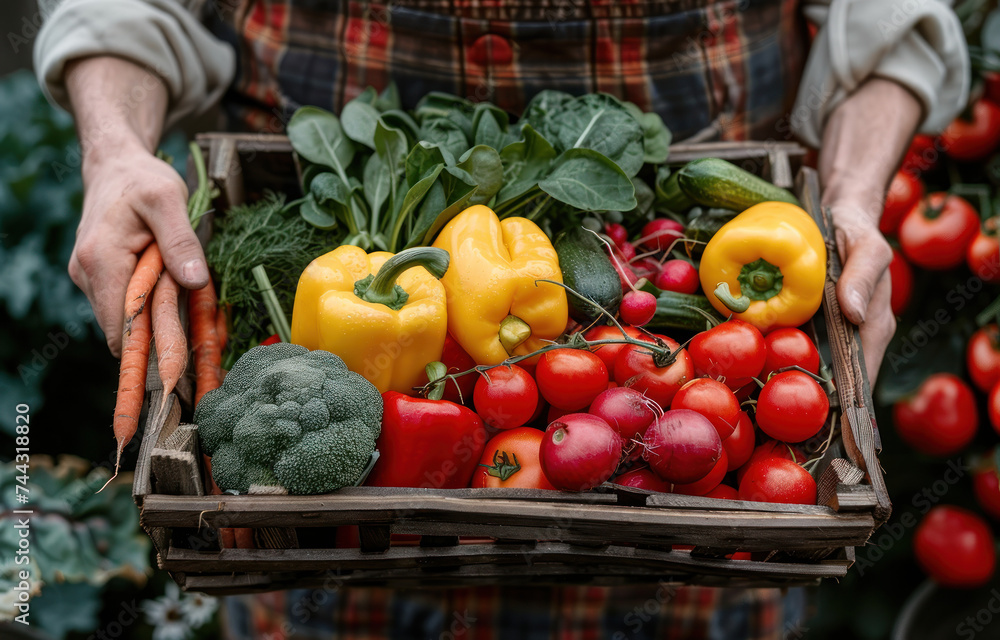 Fototapeta premium vegetables in a basket