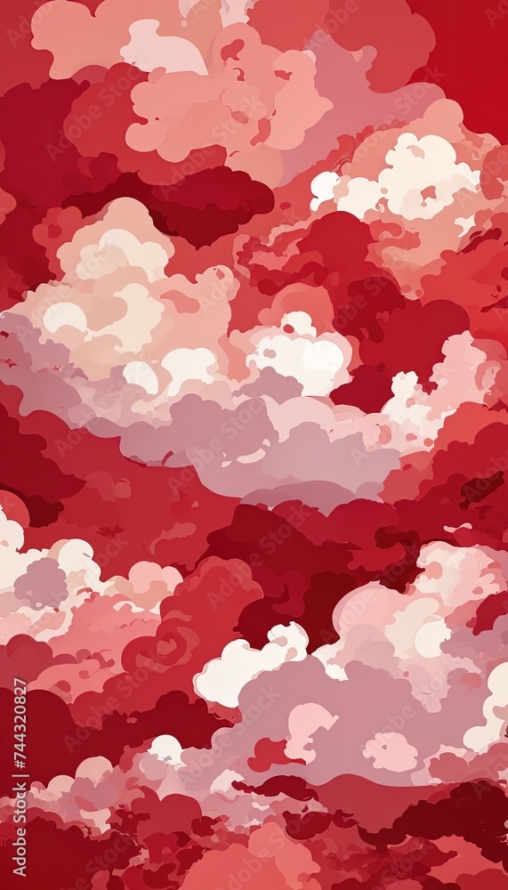 abstract background red clouds in the sky or red sky and clouds or red sky with clouds or abstract background red chinese