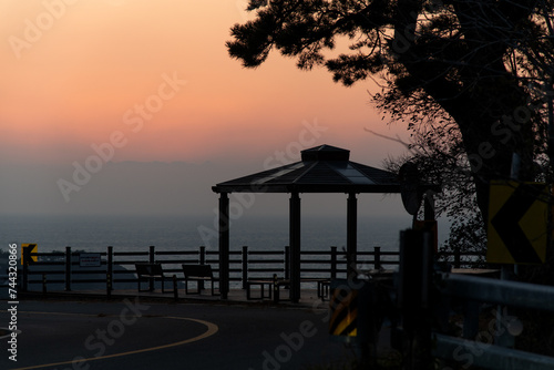 View of the sunset on the observatory © 안구정화