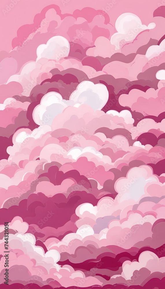 abstract background pink clouds in the sky or pink sky and clouds or pink sky with clouds 