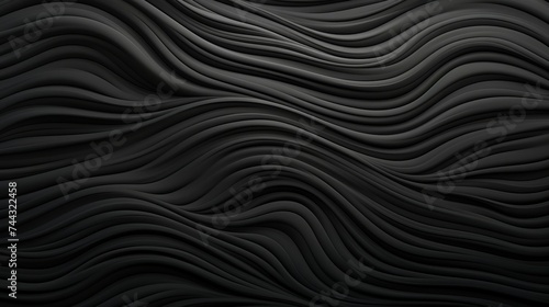 黒い波模様背景素材,Generative AI AI画像