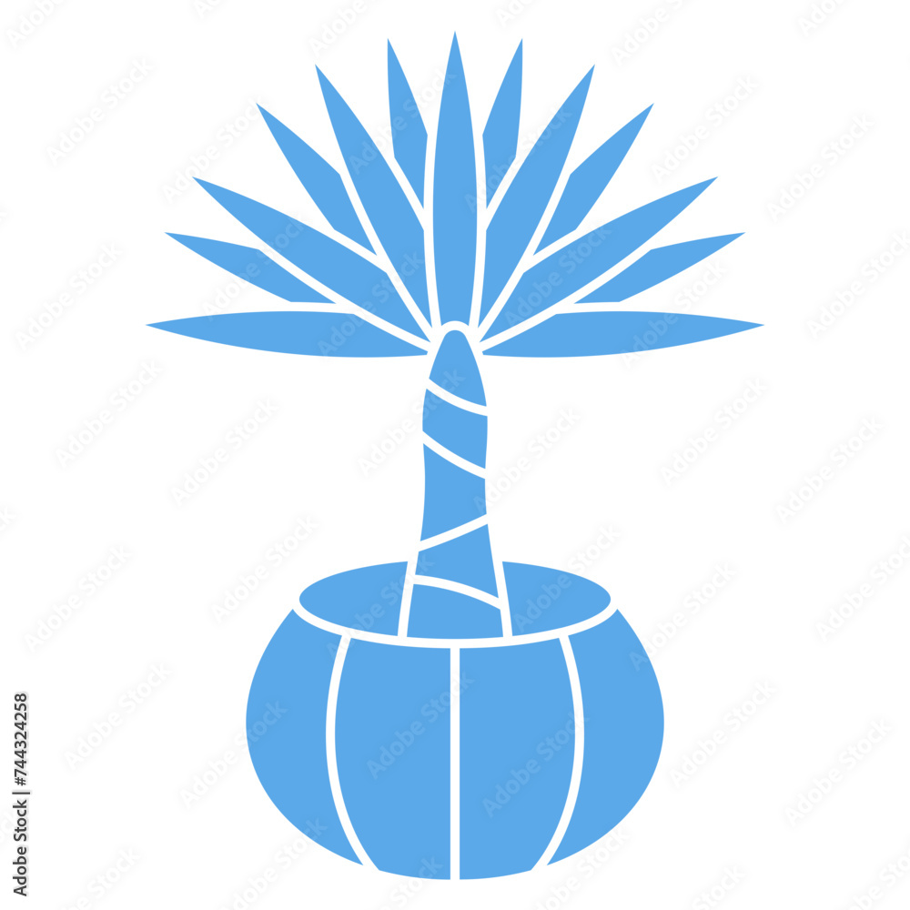 Indoor Plant In Pot Blue Style Indoor Plant In Pot Blue Style