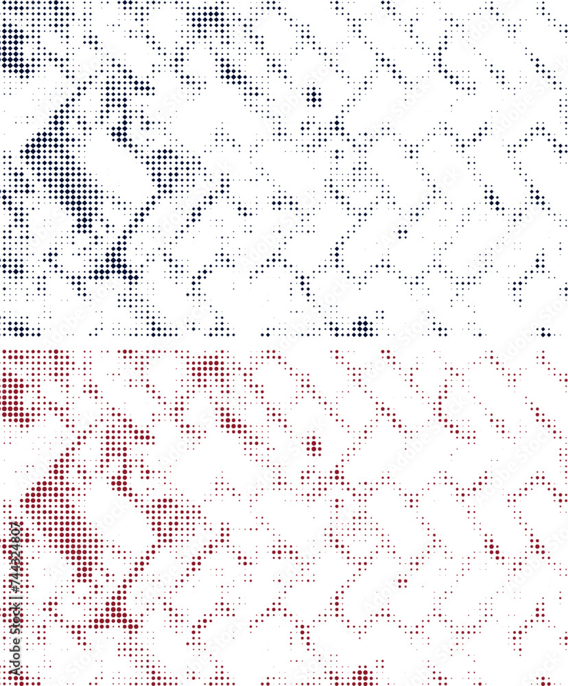 red and white dots with square, halftone texture background vector illustration set, halftone pattern halftone dots halftone background abstract halftone