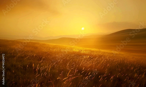Sunset, Salvation, Meditation, Rice, Mountain, © jinseo lee