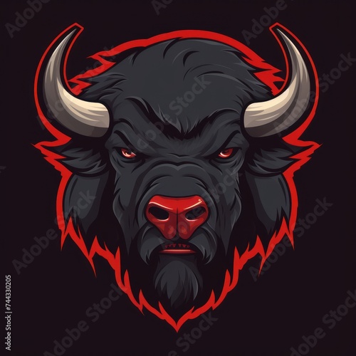 Mighty bison logo