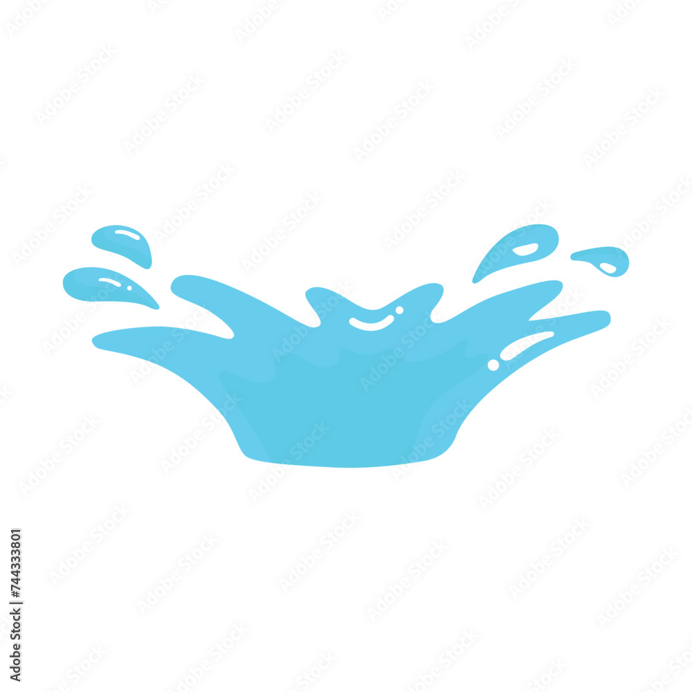 water splash vector flat illustration design isolated white background water splash vector flat illustration design isolated white background