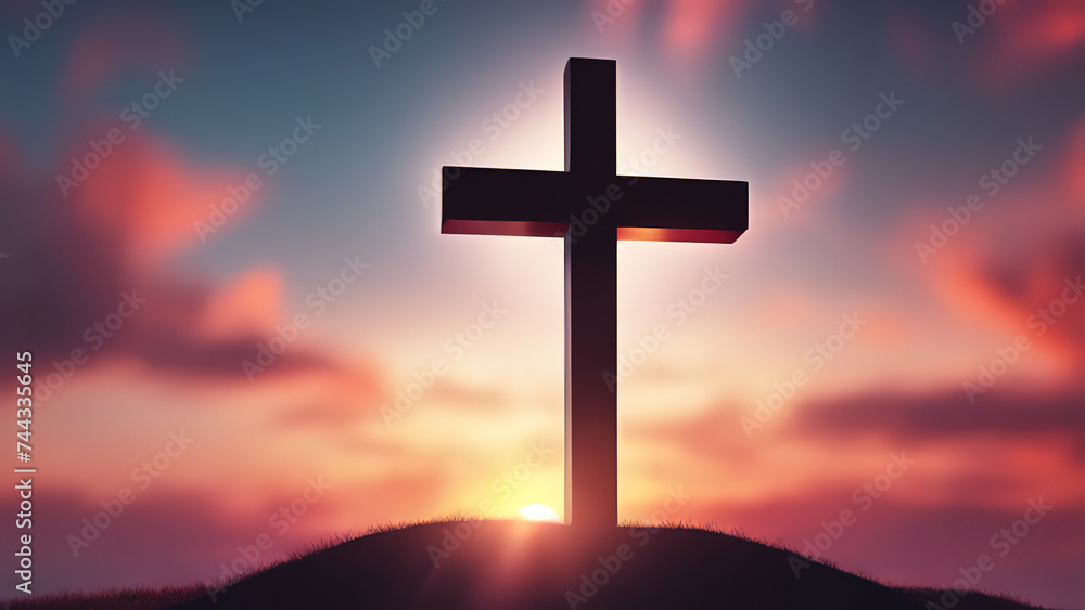 Amazing Celebrate good friday greeting card background