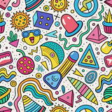 Colorful Flower and Bird Seamless Pattern for Happy Kids' Birthday Decoration