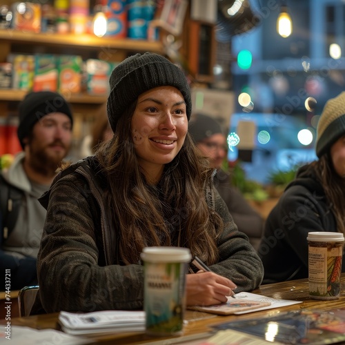 Community members discuss local environmental policy changes, emphasizing civic engagement and grassroots activism for sustainability.