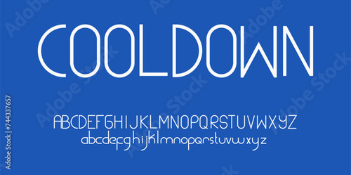Sans Serif alphabet Font