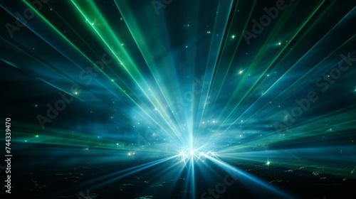 Beams of laser light