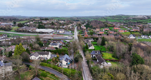 Aerial view of Residential housing in Downpatrick Co Down Northern Ireland