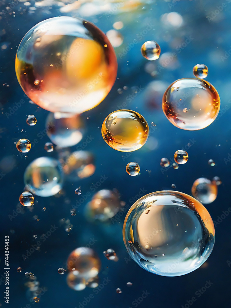 clear bubble on deep blue 3 clear bubble on deep blue 3