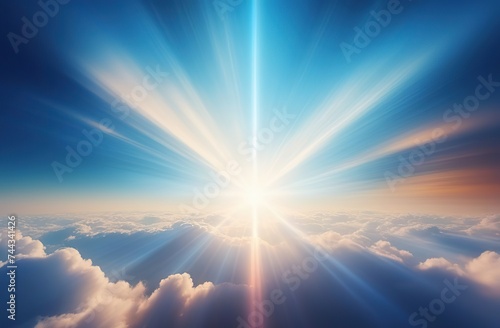 Abstract heavenly background, light from heaven. Revelation concept.