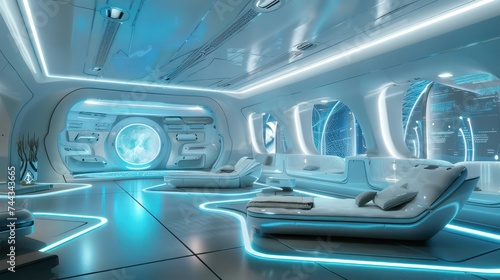 Futuristic Sci-Fi interior © Koihime