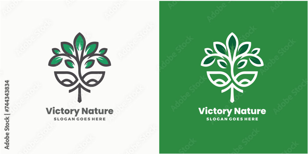 nature leaf green logo icon, Abstract green leaf logo icon vector design. garden, Plant, nature and ecology vector logo.