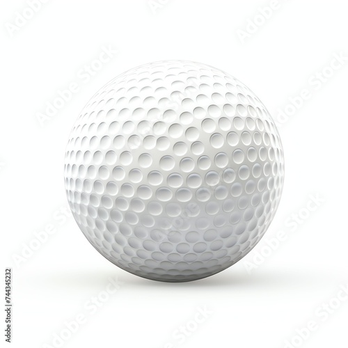 a golf ball, studio light , isolated on white background