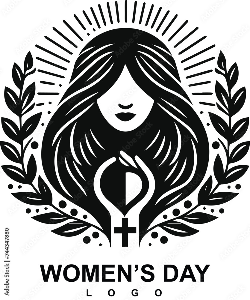 Vector happy women's day logo 8 march free vector Vector happy women's day logo 8 march free vector