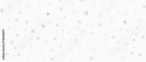 Obraz na płótnie Vector light white and grey star glitter confetti background White festive texture, confetti falling isolated on white. magic shining flying stars glitter backdrop. w salonie