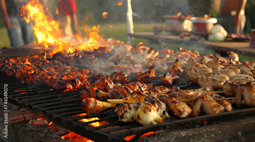 Traditional foods or meals may be prepared and shared such as grilling or barbecuing.