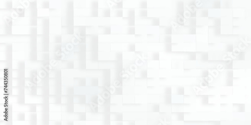 Abstract white background with seamless 3d geometric block pattern, Geometric abstract white scaled cube boxes block background, seamless white or grey geometric background with squares. 