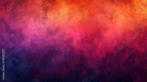 A mesmerizing red, orange, and violet glow forms a blurred abstract gradient against a dark, grainy background. This composition, designed for a large banner size, radiates glowing, AI Generative