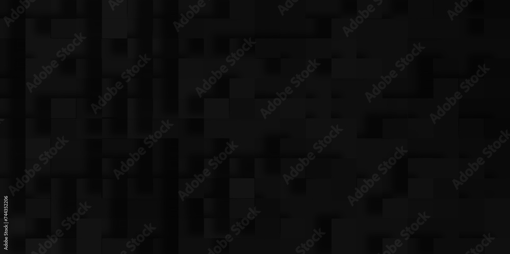 Luxury geometric block pattern with squares and triangles, Black mosaic abstract background with 3d geometric block pattern, geometric Unevenness three-dimensional shadow block pattern background. Luxury geometric block pattern with squares and triangles, Black mosaic abstract background with 3d geometric block pattern, geometric Unevenness three-dimensional shadow block pattern background.