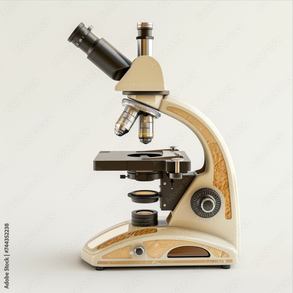 3D Icon of Microscope