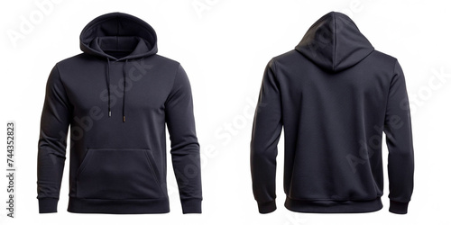 A blank black hoodie for design mockups