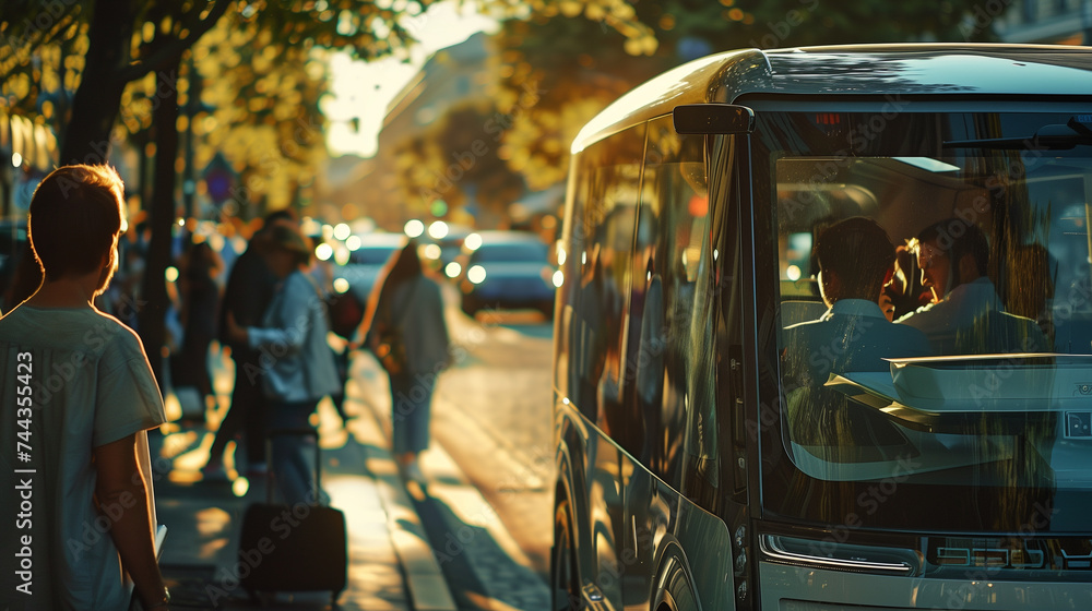 Obraz premium Self driving van