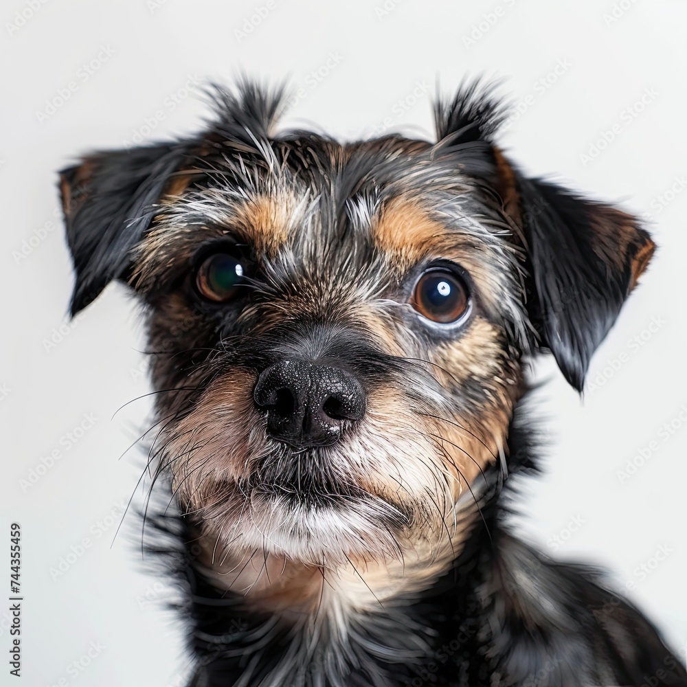 portrait of a yorkshire terrier portrait of a yorkshire terrier