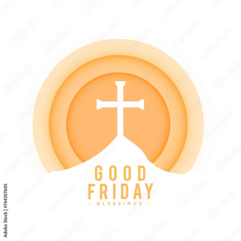 Obraz premium holy week good friday event background design