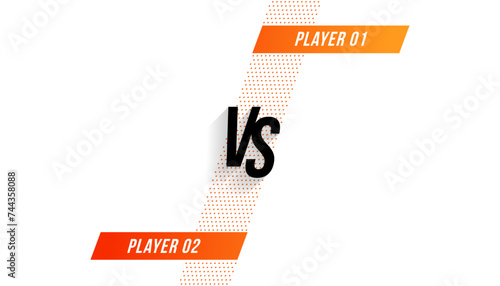 modern dual clash versus vs poster for team battle