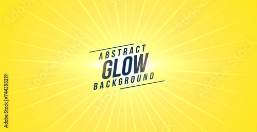 abstract glowing lines yellow backdrop with sunbeam motion effect