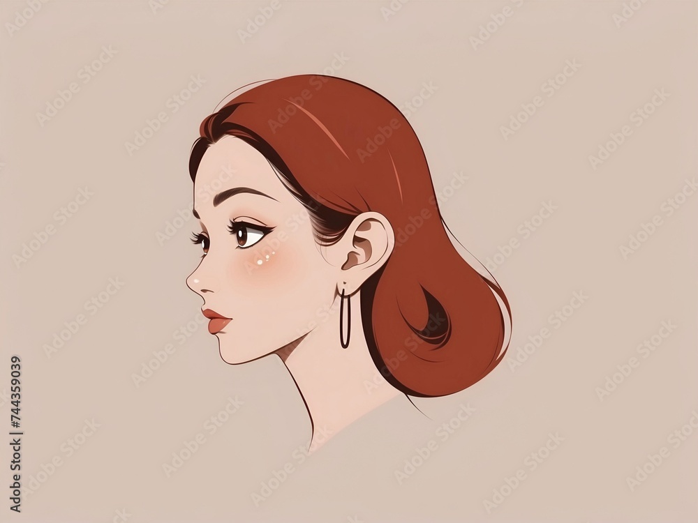 Illustration of a girl Illustration of a girl