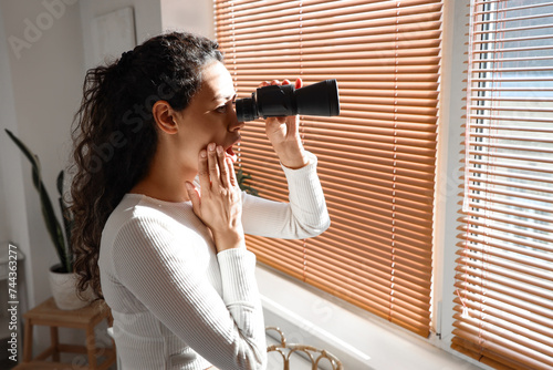 Shocked young African-Ameri...