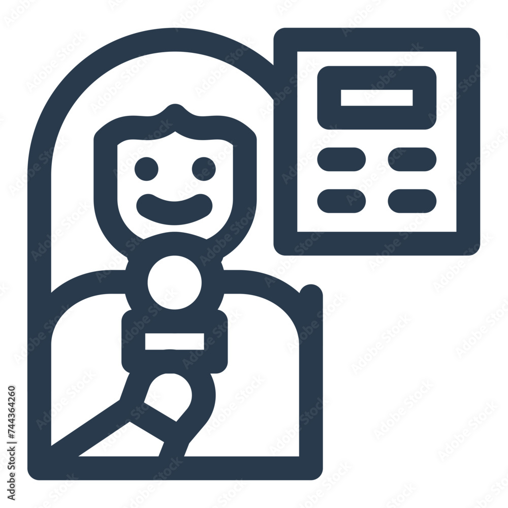 Journalistic Voices for Women's Day Vector Icon Illustration Journalistic Voices for Women's Day Vector Icon Illustration