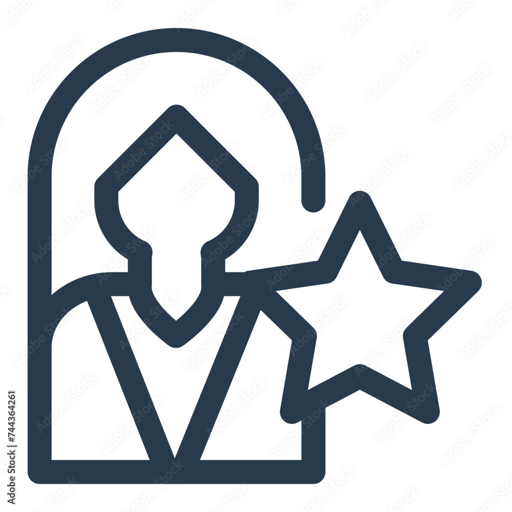 Leadership Ascent for Women's Day Vector Icon Illustration Leadership Ascent for Women's Day Vector Icon Illustration