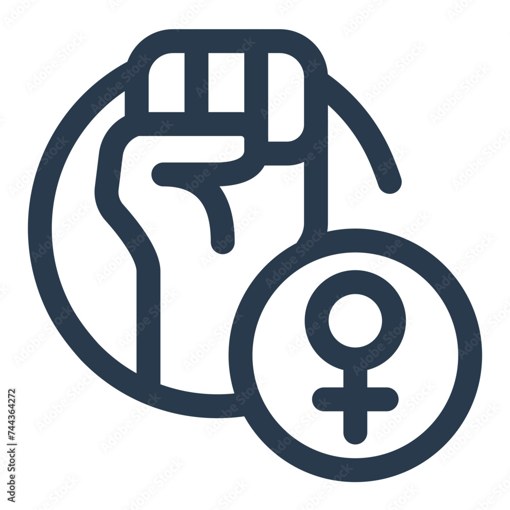 Strength for Women's Day Vector Icon Illustration Strength for Women's Day Vector Icon Illustration
