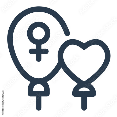 Celebration on Women's Day Vector Icon Illustration