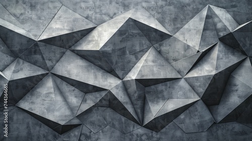 Abstract shapes photo on seamless grey backdrop highlights form with a solid, focused background.