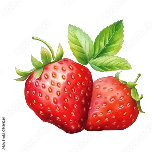 fruit - Luscious. Strawberry.    Strawberry illustration watercolor